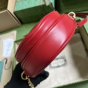 	 Bagsaaa Gucci Interlocking G mini red heart bag - 20x17.5x6.5cm - 4