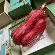 	 Bagsaaa Gucci Interlocking G mini red heart bag - 20x17.5x6.5cm - 3
