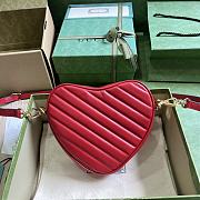 	 Bagsaaa Gucci Interlocking G mini red heart bag - 20x17.5x6.5cm - 2
