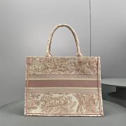 	 Bagsaaa Dior Book Tote MediumPink Toile de Jouy Embroider - 36 x 27.5 x 16.5 cm - 5