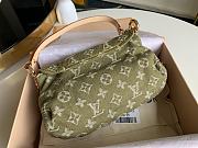 	 Bagsaaa Louis Vuitton Monogram Denim Mini Pleaty Bag in Green - 25x15x9cm - 6