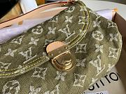 	 Bagsaaa Louis Vuitton Monogram Denim Mini Pleaty Bag in Green - 25x15x9cm - 4