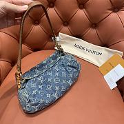 	 Bagsaaa Louis Vuitton Monogram Denim Mini Pleaty Bag - 25x15x9cm - 3