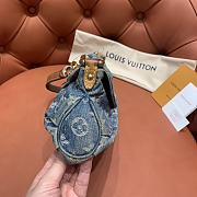 	 Bagsaaa Louis Vuitton Monogram Denim Mini Pleaty Bag - 25x15x9cm - 2