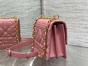 Bagsaaa Dior Miss Caro Pink Macrocannage Lambskin Bag - 19 x 13 x 5.5 cm - 5