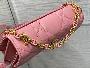 Bagsaaa Dior Miss Caro Pink Macrocannage Lambskin Bag - 19 x 13 x 5.5 cm - 6