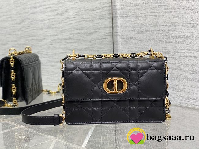 	 Bagsaaa Dior Miss Caro Bag Macrocannage Lambskin Bag - 19 x 13 x 5.5 cm - 1
