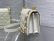 	 Bagsaaa Dior Miss Caro White Macrocannage Lambskin Bag - 19 x 13 x 5.5 cm - 4