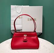 Bagsaaa Dior Small Key Red Box Calfskin Bag - 22 x 12.5 x 12cm - 1