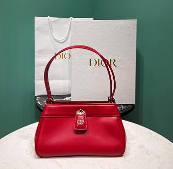 Bagsaaa Dior Small Key Red Box Calfskin Bag - 22 x 12.5 x 12cm