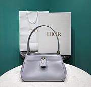 	 Bagsaaa Dior Small Key Blue Box Calfskin Bag - 22 x 12.5 x 12cm - 1