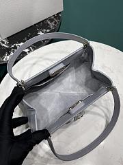 	 Bagsaaa Dior Small Key Blue Box Calfskin Bag - 22 x 12.5 x 12cm - 6