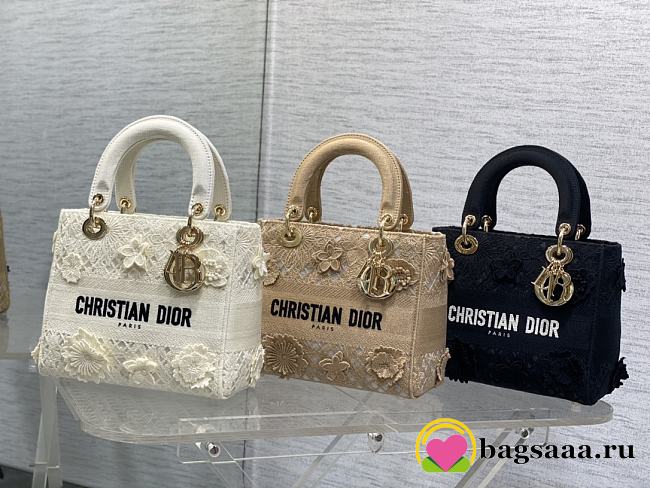 Bagsaaa Dior Lady  Embroidery with Macramé Effect - 24cm - 1