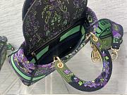 Bagsaaa Dior Lady Multicolor Dior Indian Purple Embroidery 24cm - 6