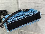 Bagsaaa Dior Lady D-Joy Black Satin And Turquoise Beaded Fringe - 25cm - 4