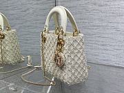 Bagsaaa Dior Lady Mini White Pearl 17cm - 3