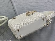 	 Bagsaaa Dior Lady Mini White Pearl 20cm - 5