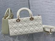 	 Bagsaaa Dior Lady D-Joy Medium Patent White Leather Bag - 26*6*14cm - 4