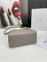 	 Bagsaaa Dior Lady Medium Grey Bag 24cm - 5
