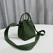 Bagsaaa Loro Piana Bale Green Bucket Bag - 14*14*18cm - 3