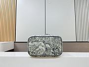 Bagsaaa Dior Vanity Ecru and Gray Toile de Jouy Embroider - 23.5×14×18.5cm - 6