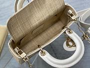 Bagsaaa Dior Lady D-Joy Small Natural Macrocannage Raffia - 22.5*6*11.5cm - 5