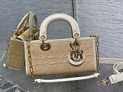 Bagsaaa Dior Lady D-Joy Small Natural Macrocannage Raffia - 22.5*6*11.5cm - 2