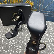 Bagsaaa Versace Crystal High Heel Sandals In Black - 3