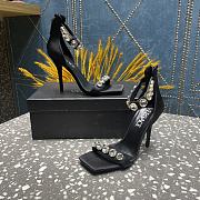 Bagsaaa Versace Crystal High Heel Sandals In Black - 5
