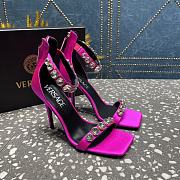	 Bagsaaa Versace Crystal High Heel Sandals In Hot Pink - 1