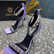 	 Bagsaaa Versace Crystal High Heel Sandals In Light Pink - 2
