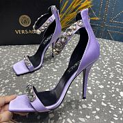 	 Bagsaaa Versace Crystal High Heel Sandals In Light Pink - 4