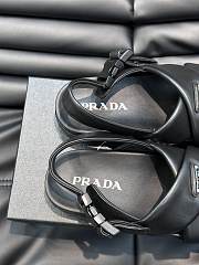 	 Bagsaaa Prada padded leather platform black sandals - 5