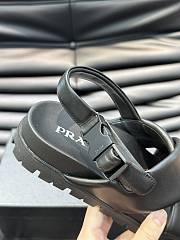 	 Bagsaaa Prada padded leather platform black sandals - 3