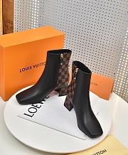 Bagsaaa Louis Vuitton Black Damier Ankle Boot - 5