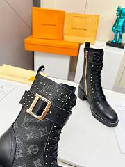 	 Bagsaaa Louis Vuitton Wonderland Black Monogram Ranger Long Boots - 5