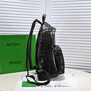 Bagsaaa Bottega Veneta Intrecciato black leather backpack - 32*43cm - 2
