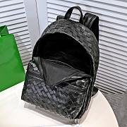 Bagsaaa Bottega Veneta Intrecciato black leather backpack - 32*43cm - 5