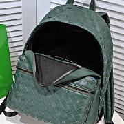 	 Bagsaaa Bottega Veneta Intrecciato Dark Green leather backpack - 32*43cm - 4