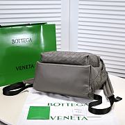 	 Bagsaaa Bottega Veneta Intrecciato grey leather backpack - 32*43cm - 3