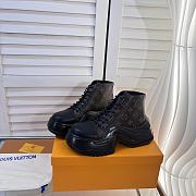 	 Bagsaaa Louis Vuitton Black and Brown Monogram Sneakers - 3