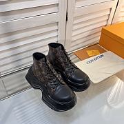 	 Bagsaaa Louis Vuitton Black and Brown Monogram Sneakers - 6