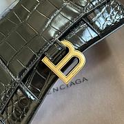 	 Bagsaaa Balenciaga Hourglass XS Crocodile Embossed Gold Hardware - 19*13*8cm - 6
