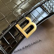 	 Bagsaaa Balenciaga Hourglass Small Crocodile Embossed Gold Hardware - 22.5*14.5*10cm - 5