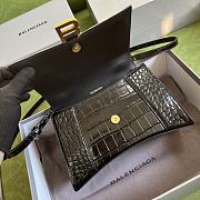 	 Bagsaaa Balenciaga Hourglass Small Crocodile Embossed Gold Hardware - 22.5*14.5*10cm - 2