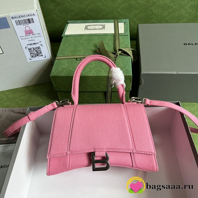 Bagsaaa Balenciaga Hourglass Small Pink - 22.5*14.5*10cm - 1