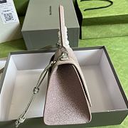 	 Bagsaaa Balenciaga Hourglass Small Silver and Gradient Pink - 22.5*14.5*10cm - 6