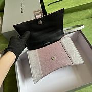 	 Bagsaaa Balenciaga Hourglass Small Silver and Gradient Pink - 22.5*14.5*10cm - 4