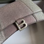 	 Bagsaaa Balenciaga Hourglass Small Silver and Gradient Pink - 22.5*14.5*10cm - 2