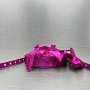 Bagsaaa Balenciaga Le Cagole Velvet Pink Bag - 26X16X9.9cm - 6